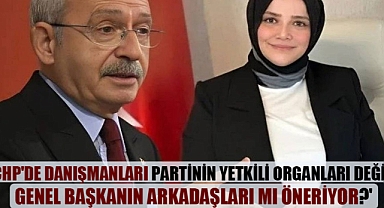 ‘CHP’de danışmanları partinin yetkili organları değil, genel başkanın arkadaşları mı öneriyor?’