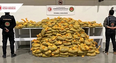 İstanbul Havalimanı'nda piyasa değeri 68 milyon lira olan 568 kilo uyuşturucu ele geçirildi