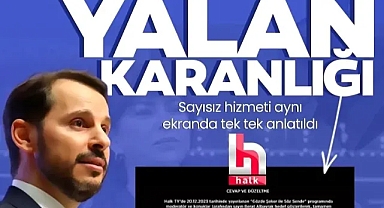 Halk TV Berat Albayrak hakkındaki yalan haberlerini kabul etti! Sayısız hizmeti tek tek anlatıldı