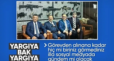 Silahlı fotoğraflarla gündem olan Hakim Oktay Tabur'a soruşturma başlatıldı
