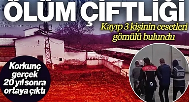 Bilecik'te Ölüm Çiftliği: Kayıp 3 Kişinin Cesetleri Gömülü Bulundu! 20 Yıl Sonra Korkunç Gerçek