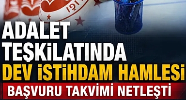 Adalet teşkilatına dev kadro! 15 bin yeni personel alınacak