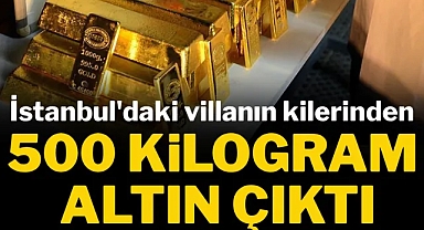 İstanbul'daki villanın kilerinden 500 kilo altın çıktı
