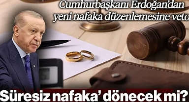 Süresiz Nafaka Düzenlemesi Geri mi Geliyor? Cumhurbaşkanı Erdoğan Yeni Düzenlemeyi Veto Etti! Taslak Yeniden Hazırlanacak